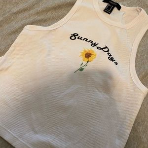 sunny days crop tank